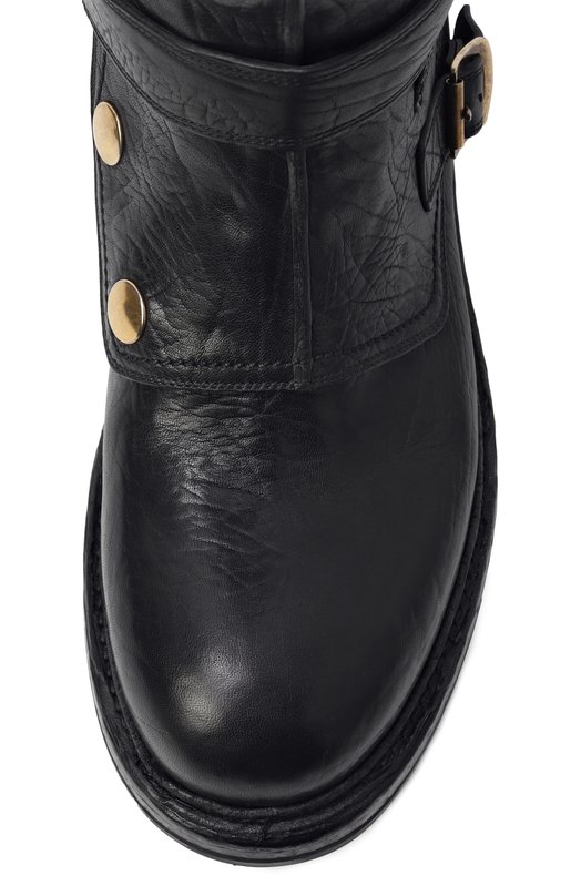 Кожаные сапоги Dolce & Gabbana A70163/AW352 Чёрный  A70163/AW352 Фото 6