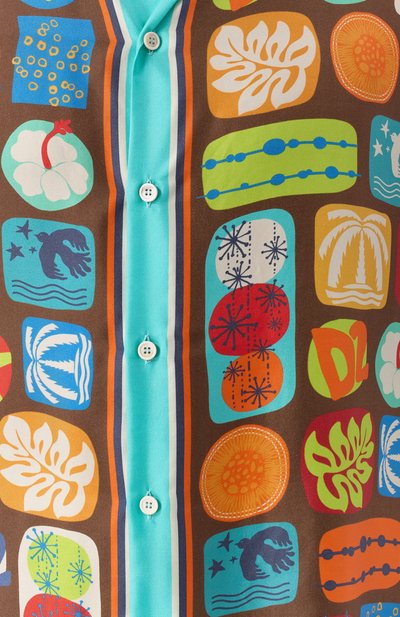 Шелковая рубашка DSQUARED2 разноцветного цвета по цене 107500 руб., арт. S78DM0042/D35292, фото 5 Шелковая рубашка DSQUARED2, арт. S78DM0042/D35292, фото 5