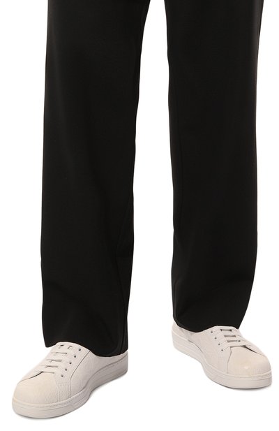 Кеды из кожи каймана PRADA, арт. 4E3370-XNL-F0009, фото 3