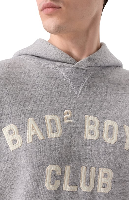 Хлопковое худи Dsquared2 S74GU0938/D25026 Серый  S74GU0938/D25026 Фото 5