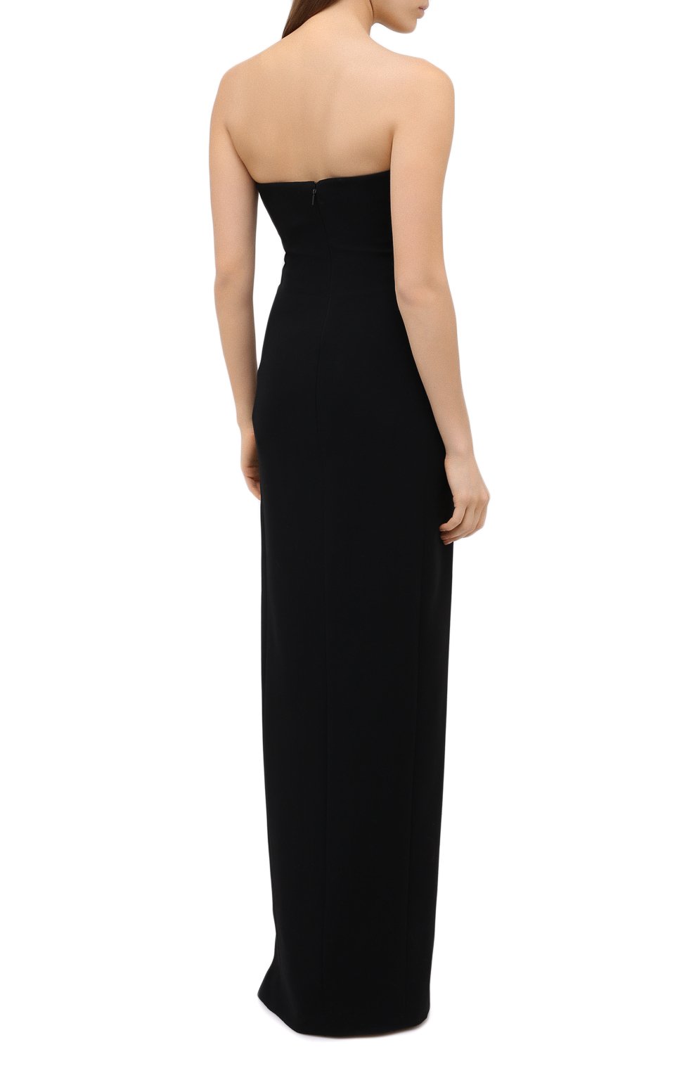 Шерстяное платье SAINT LAURENT черного цвета по цене 398500 руб., арт. 615809/Y024K, фото 4 Шерстяное платье SAINT LAURENT, арт. 615809/Y024K, фото 4