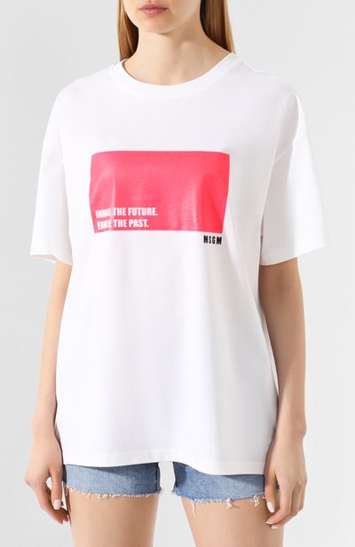 Хлопковая футболка MSGM, арт. 2845MDM07 207228, фото 3