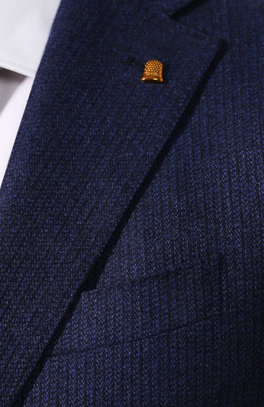 Пиджак из смеси шерсти и кашемира Sartoria Latorre R0MA U60648 Синий  R0MA U60648 Фото 5