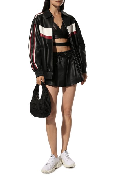 Кожаный бомбер MIU MIU, арт. MPV779-FLY-F0002, фото 2