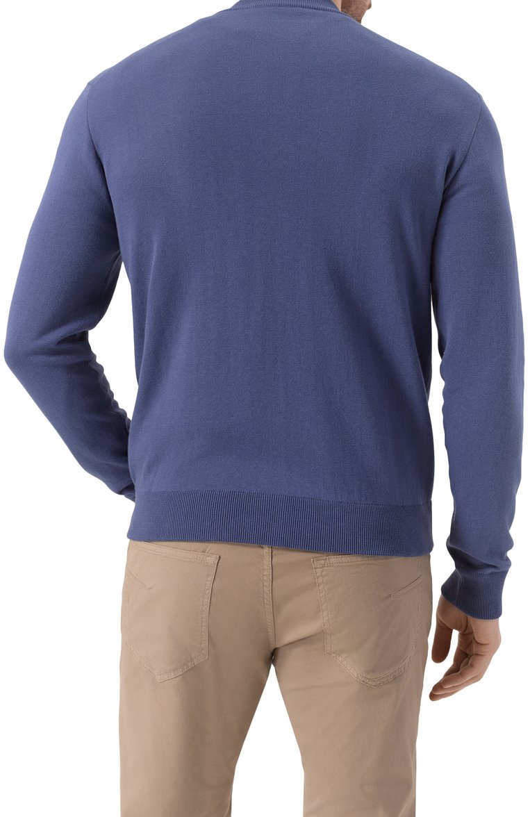 Мужской кардиган из хлопка и льна CORNELIANI синего цвета, арт. 25M590-2525175 | Фото 4 (Рукава: Длинные; Длина (для топов): Стандартные; Материал внешний: Лен, Хлопок; Мужское Кросс-КТ: Кардиган-одежда; Стили: Кэжуэл; Застежка: Молния; Автоматизация состава: Проставлено; Автоматизация ТО: Проставлено)