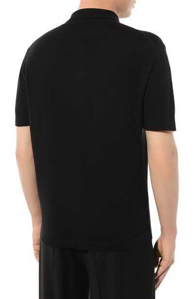 Шерстяная рубашка KITON черного цвета по цене 99500 руб., арт. UMM049406, фото 4 Шерстяная рубашка KITON, арт. UMM049406, фото 4