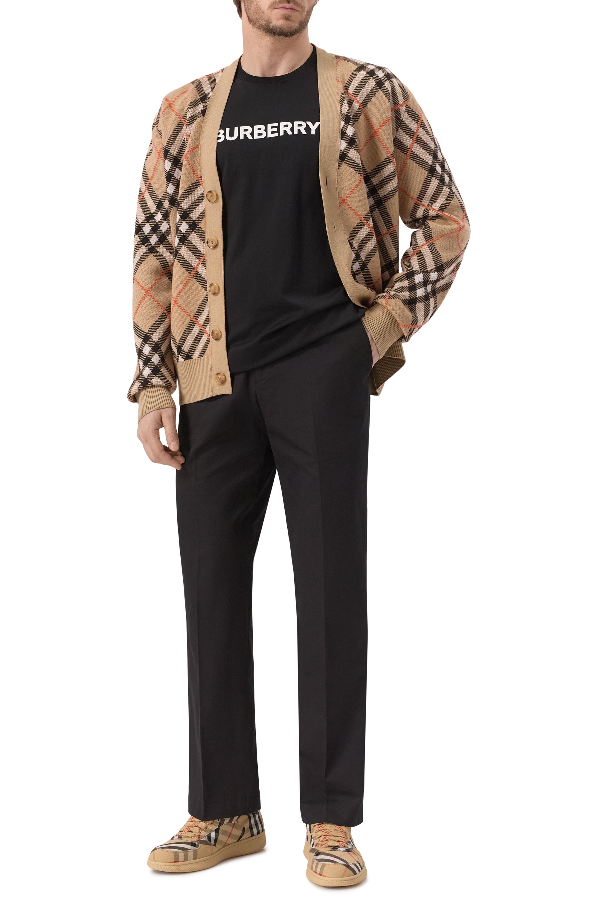 Хлопковая футболка BURBERRY, арт. 8084233, фото 2