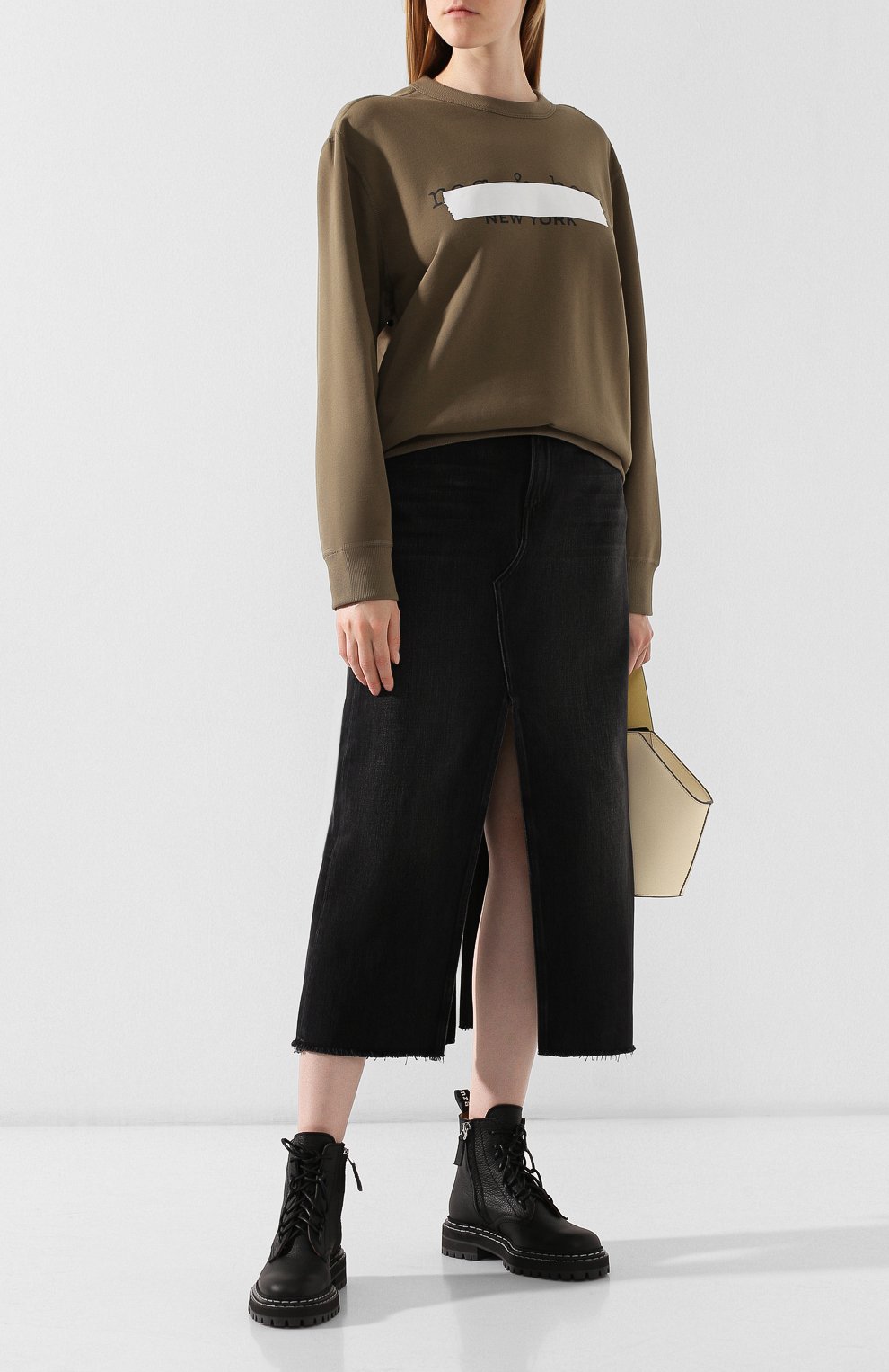 Хлопковый свитшот RAG AND BONE, арт. W294C53P4, фото 2