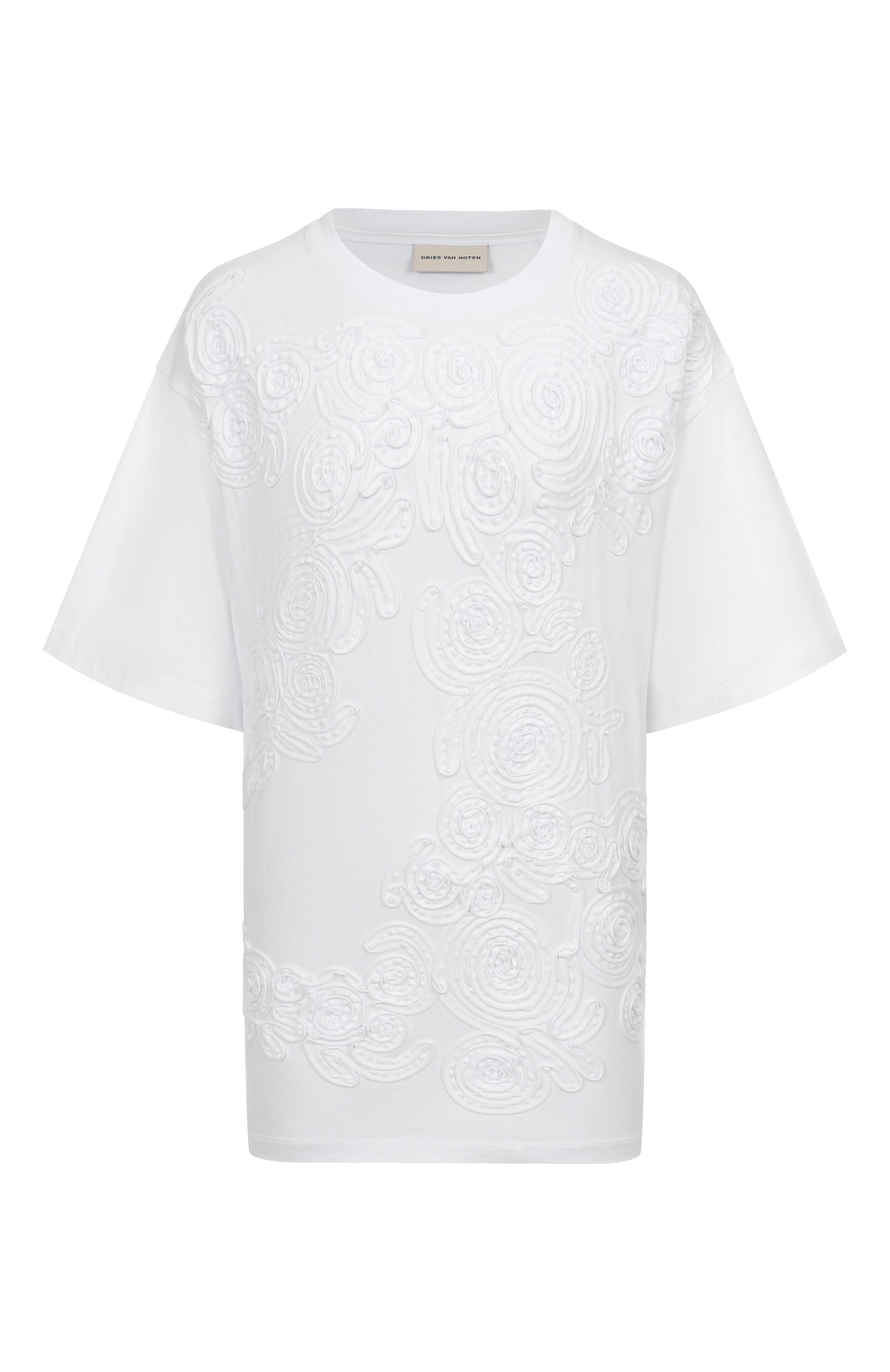 Хлопковая футболка DRIES VAN NOTEN, арт. 011119-2603-001, фото 1