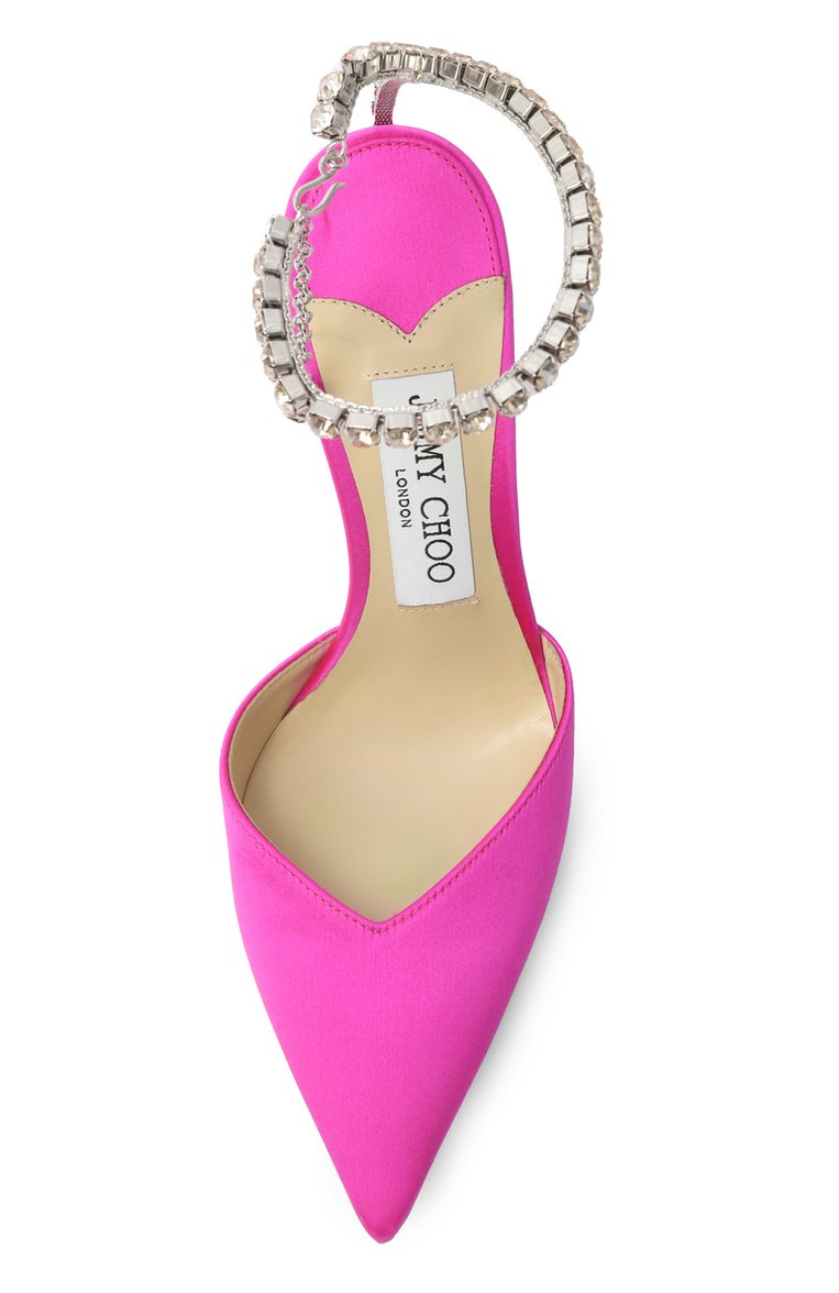 Текстильные туфли saeda 100 JIMMY CHOO, арт. SAEDA100BGH, фото 4