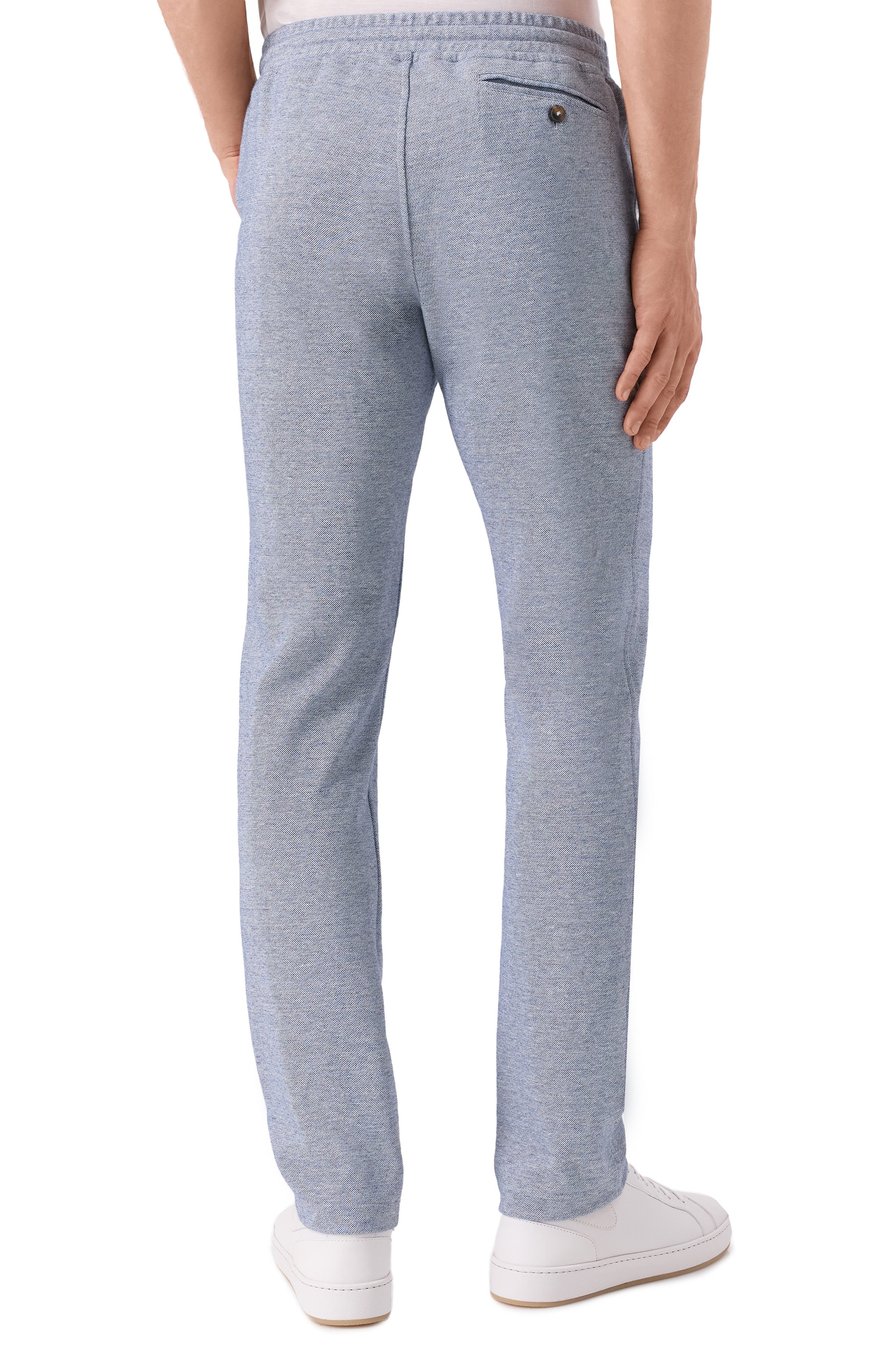 Брюки изо льна и хлопка CAPOBIANCO, арт. 18M735.LUR0., фото 4