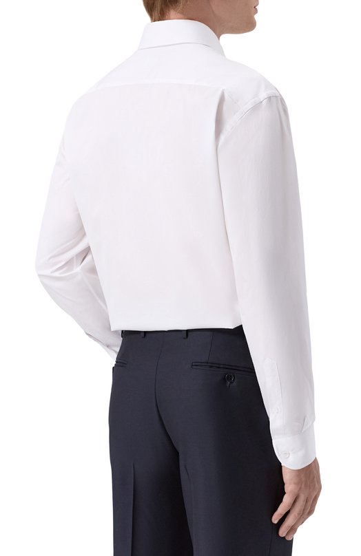 Хлопковая сорочка Giorgio Armani GM003599/TE11188 Белый  GM003599/TE11188 Фото 4