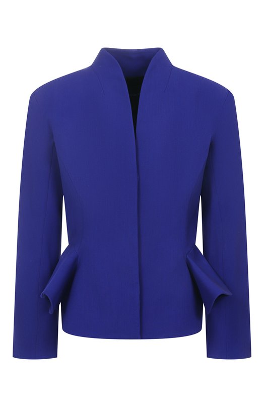 Жакет из вискозы и шерсти Mugler 25F1VE0466196 Синий 25F1VE0466196