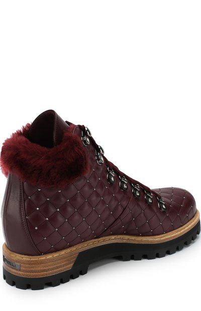 Кожаные ботинки LE SILLA бордового цвета по цене 104000 руб., арт. 7512M040M1MMCHI, фото 4 Кожаные ботинки LE SILLA, арт. 7512M040M1MMCHI, фото 4