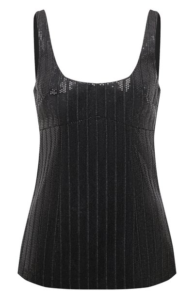 Женский шерстяной топ с отделкой пайетками BRUNELLO CUCINELLI, арт. ME208HS700