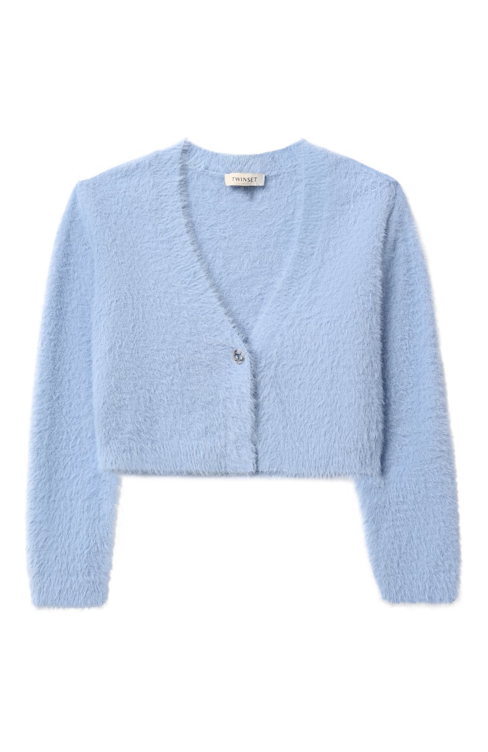 Комплект из кардигана и жилета TWINSET голубого цвета по цене 16950 руб., арт. 242GJ3211, фото 2 Комплект из кардигана и жилета TWINSET, арт. 242GJ3211, фото 2