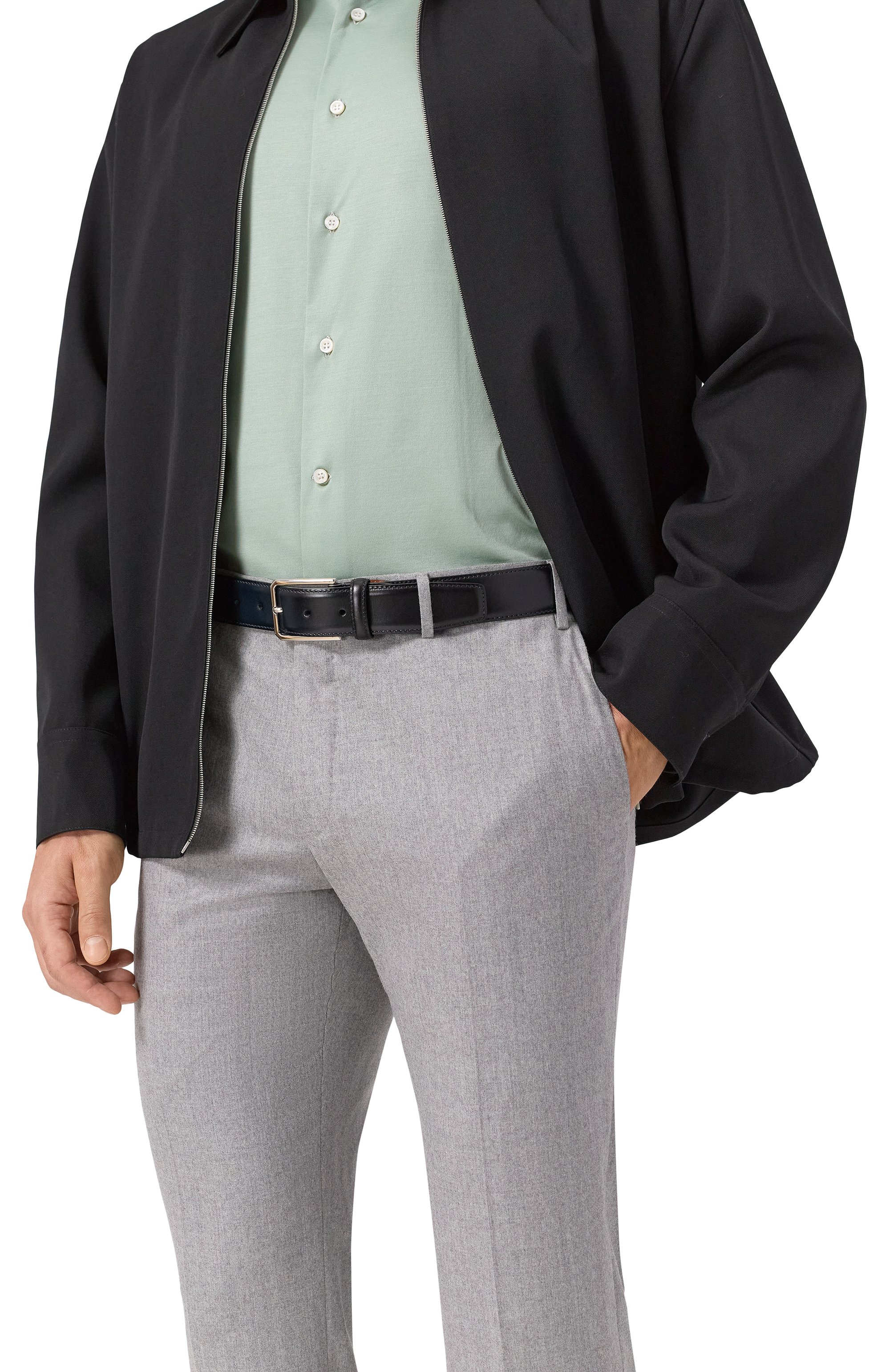 Кожаный ремень SANTONI, арт. CM35VC003B91EVSY, фото 2