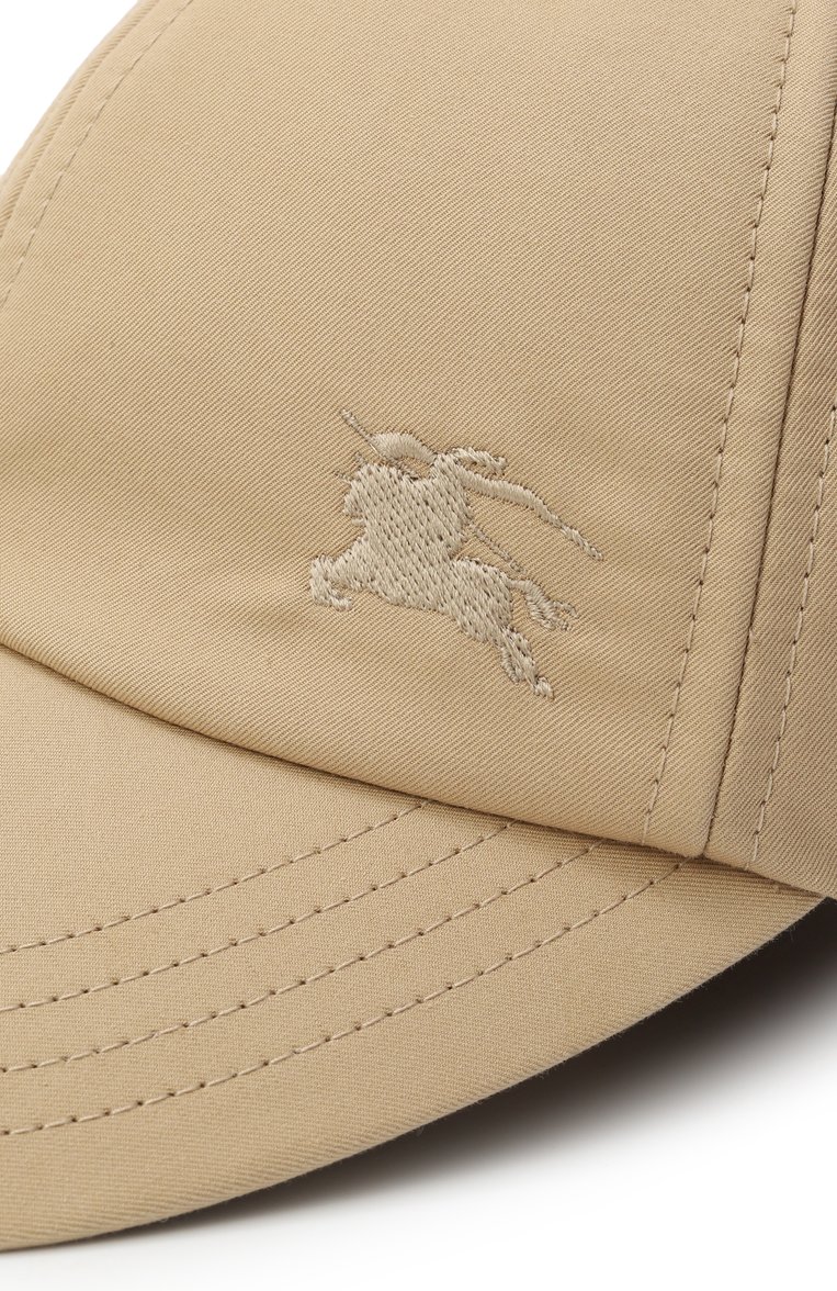 Женская хлопковая бейсболка BURBERRY бежевого цвета, арт. 8108643 | Фото 4 (Материал: Хлопок, Текстиль; Нос: Не проставлено; Автоматизация состава: Проставлено)