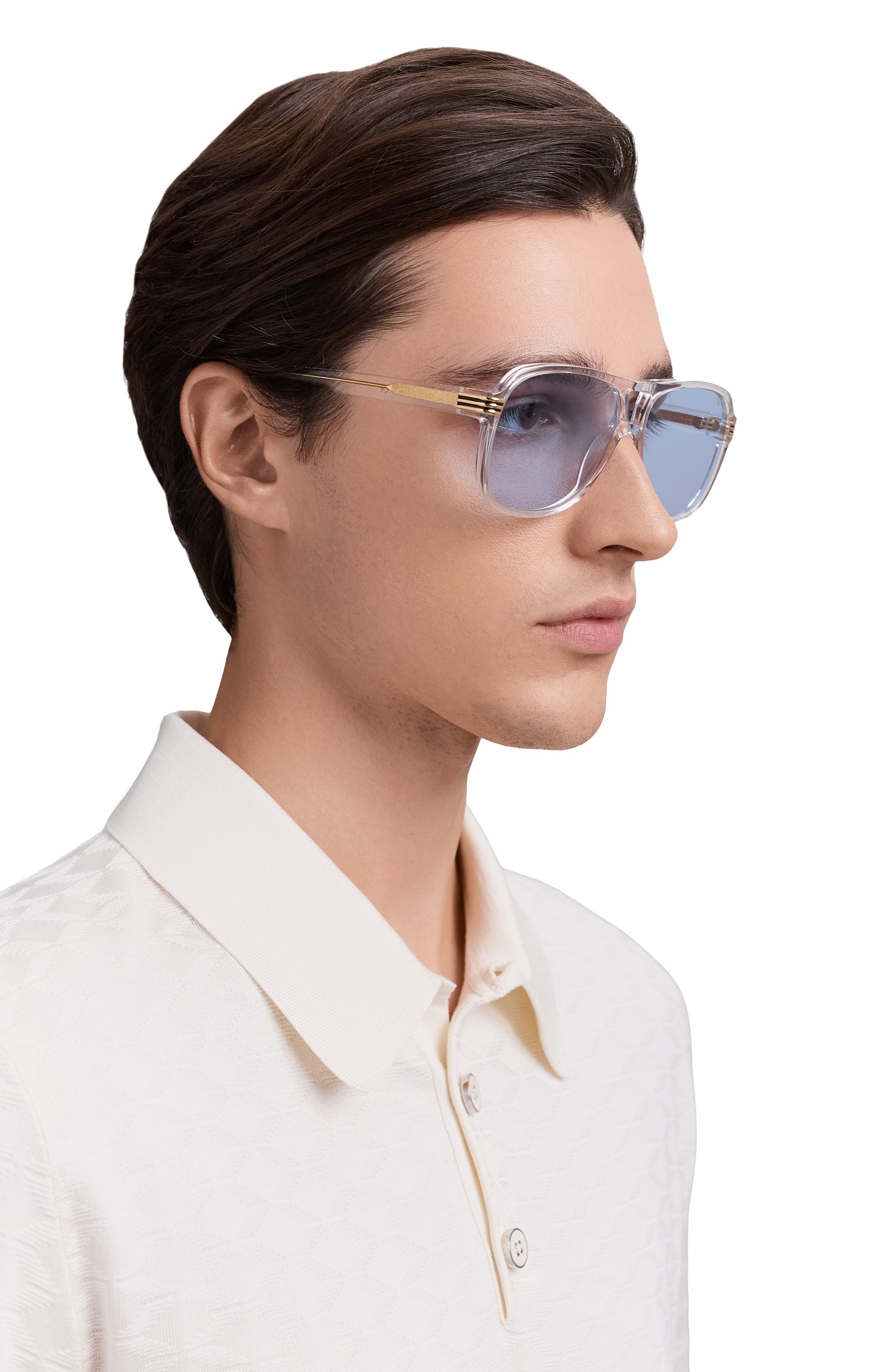 Солнцезащитные очки VINTAGE FRAMES, арт. FIRM CLEAR TRANSLUCENT/LIGHT BLUE, фото 2