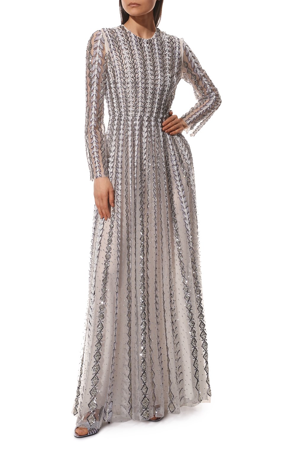 Платье с отделкой пайетками VALENTINO, арт. XB3VDCM01ED, фото 2