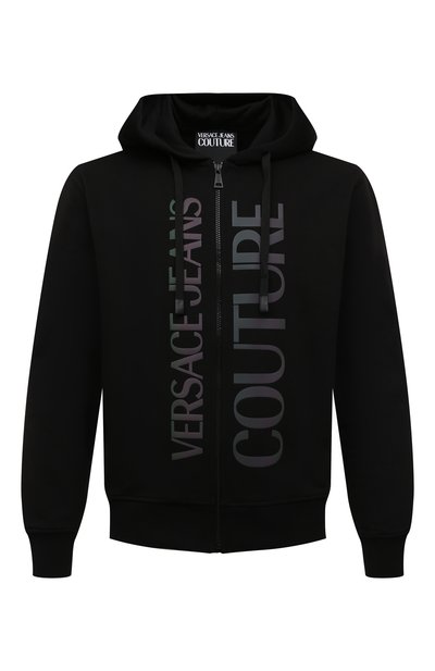 Хлопковая толстовка VERSACE JEANS COUTURE, арт. 73GAIT24-73UP301 R L0G0 PETR0L C0TT0N/CF00T, фото 1