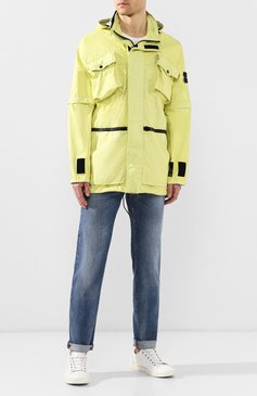 Мужская парка STONE ISLAND желтого цвета, арт. 701540223 | Фото 2 (Материал внешний: Синтетический материал; Длина (верхняя одежда): Короткие; Материал подклада: Синтетический материал; Рукава: Длинные; Мужское Кросс-КТ: Верхняя одежда; Кро�сс-КТ: Куртка, парка; Статус проверки: Проверена категория; Материал сплава: Проставлено; Драгоценные камни: Проставлено; Стили: Кэжуэл)