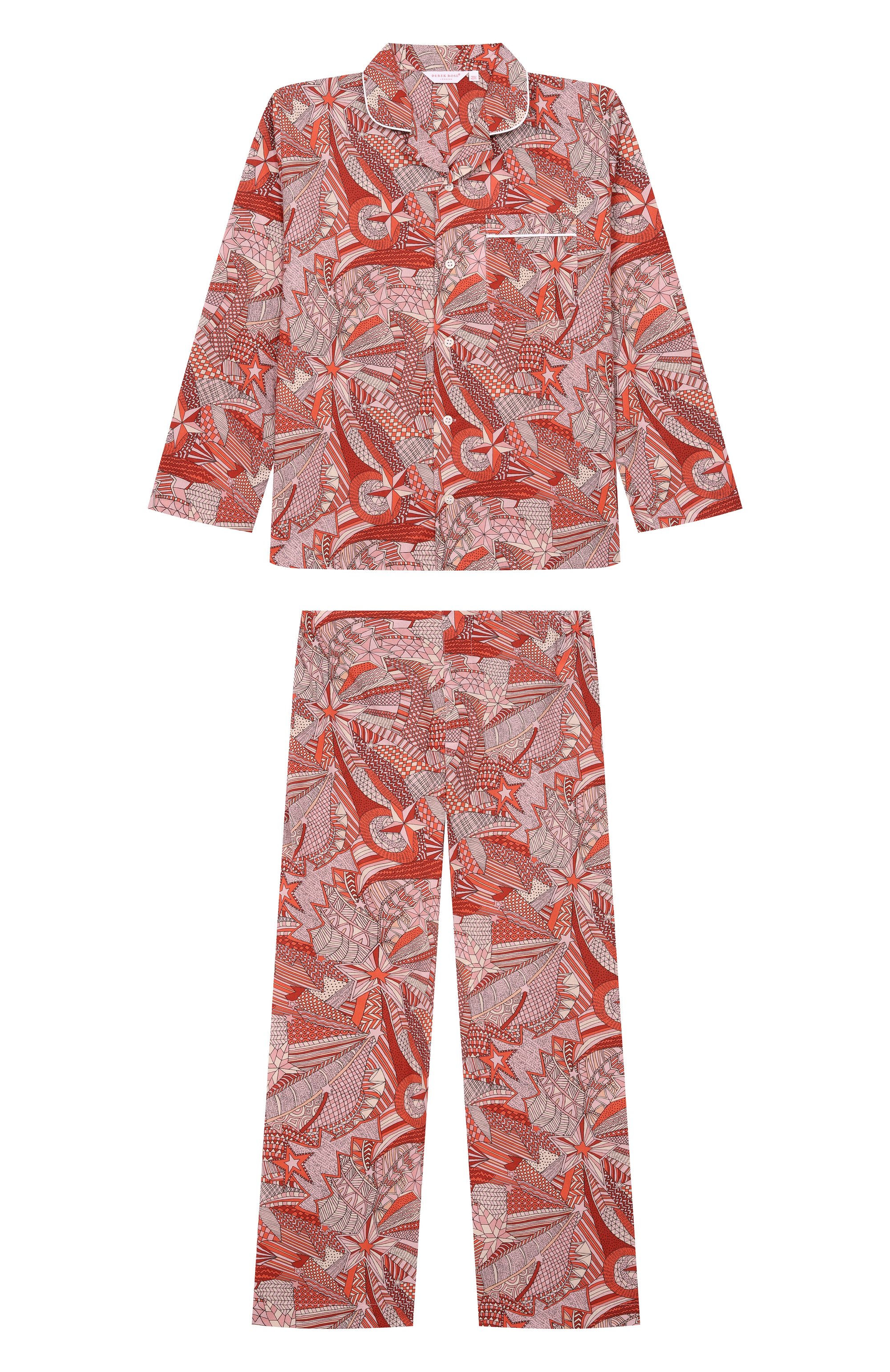 Хлопковая пижама DEREK ROSE, арт. 7025/LEDB093, фото 1