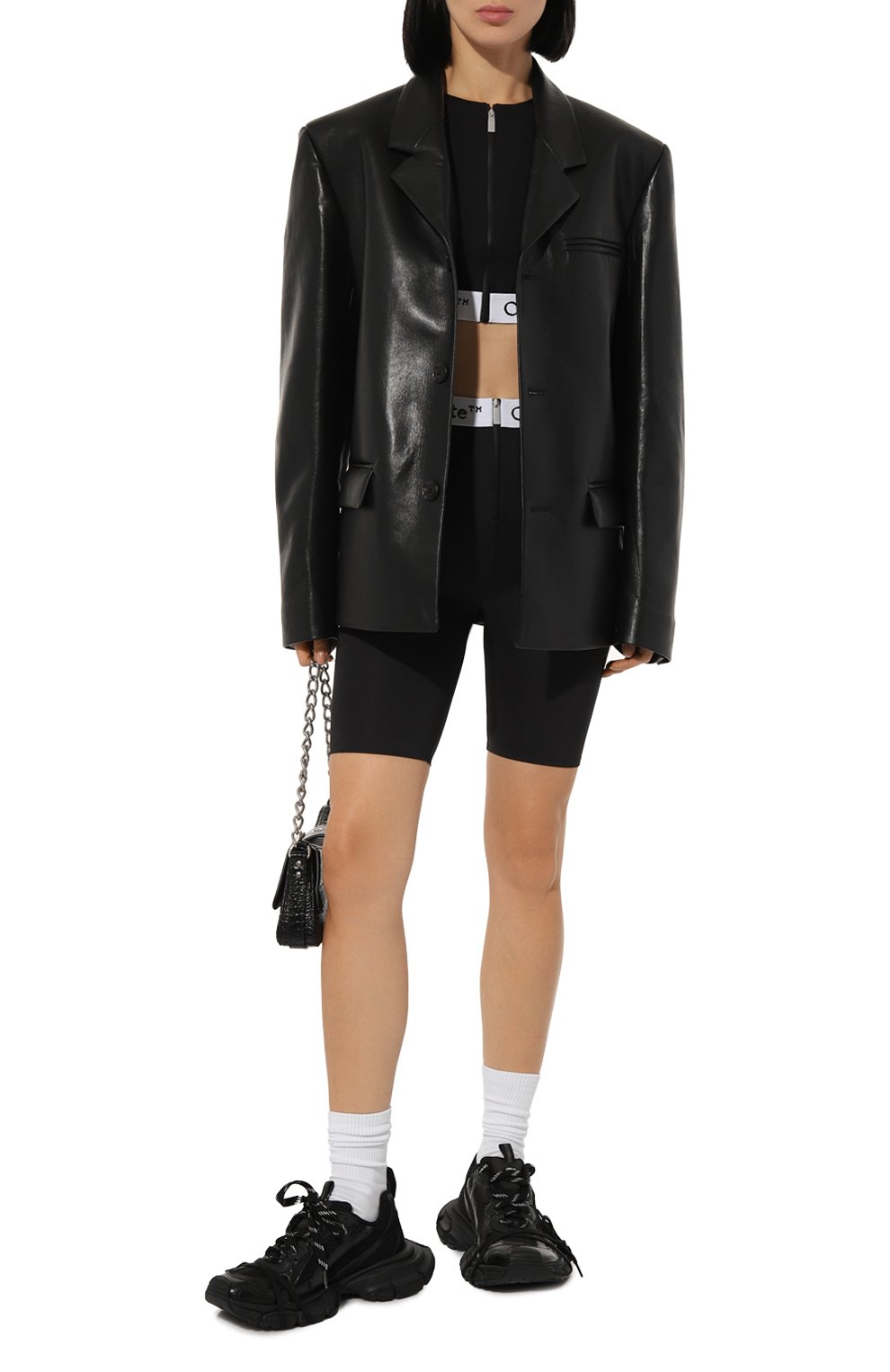 Топ OFF-WHITE черного цвета по цене 22150 руб., арт. 0WV0056F24JER001, фото 2 Топ OFF-WHITE, арт. 0WV0056F24JER001, фото 2