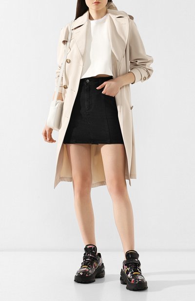 Кожаные кроссовки retro fit MAISON MARGIELA черного цвета по цене 111000 руб., арт. S39WS0037/P2601, фото 2 Кожаные кроссовки retro fit MAISON MARGIELA, арт. S39WS0037/P2601, фото 2