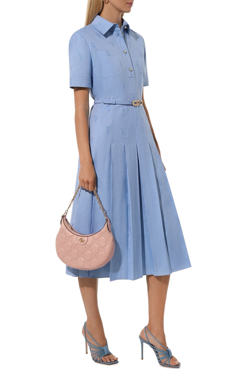 Хлопковое платье GUCCI, арт. 776471/Z8BQD, фото 2