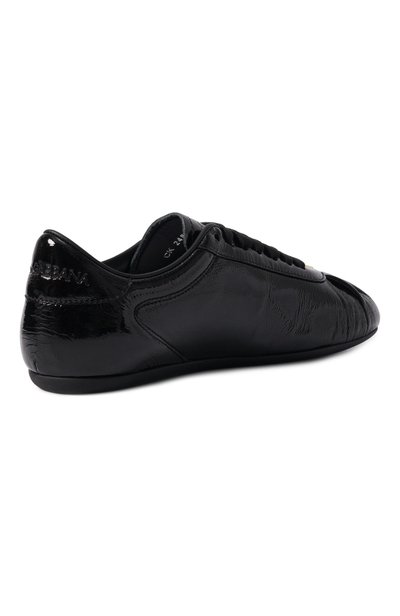Лакированные кроссовки ballet DOLCE & GABBANA черного цвета по цене 72450 руб., арт. CK2485/A9U97, фото 5 Лакированные кроссовки ballet DOLCE & GABBANA, арт. CK2485/A9U97, фото 5