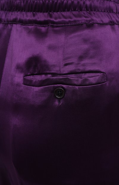 Брюки из вискозы DRIES VAN NOTEN фиолетового цвета по цене 47800 руб., арт. 202-10902-1042, фото 5 Брюки из вискозы DRIES VAN NOTEN, арт. 202-10902-1042, фото 5