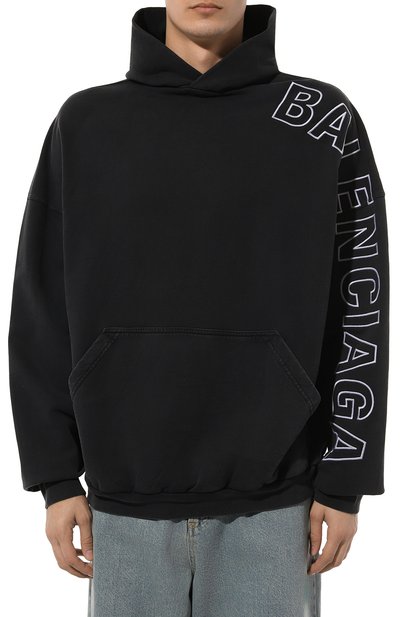 Хлопковое худи BALENCIAGA, арт. 739024/T0VV2, фото 3