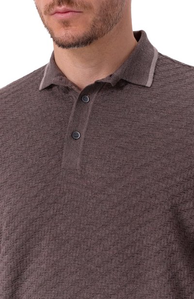 Шерстяное поло PAUL&SHARK коричневого цвета по цене 84550 руб., арт. 15311127, фото 5 Шерстяное поло PAUL&SHARK, арт. 15311127, фото 5