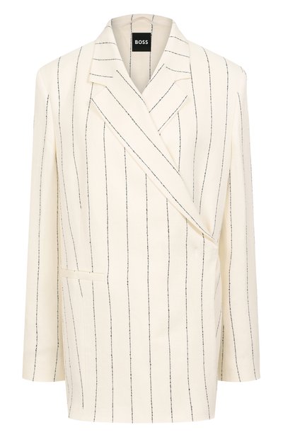 Женский жакет изо льна и вискозы BOSS, арт. 50537458