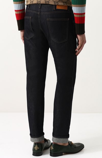 Джинсы прямого кроя с отворотами GUCCI, арт. 430368/XR188, фото 4