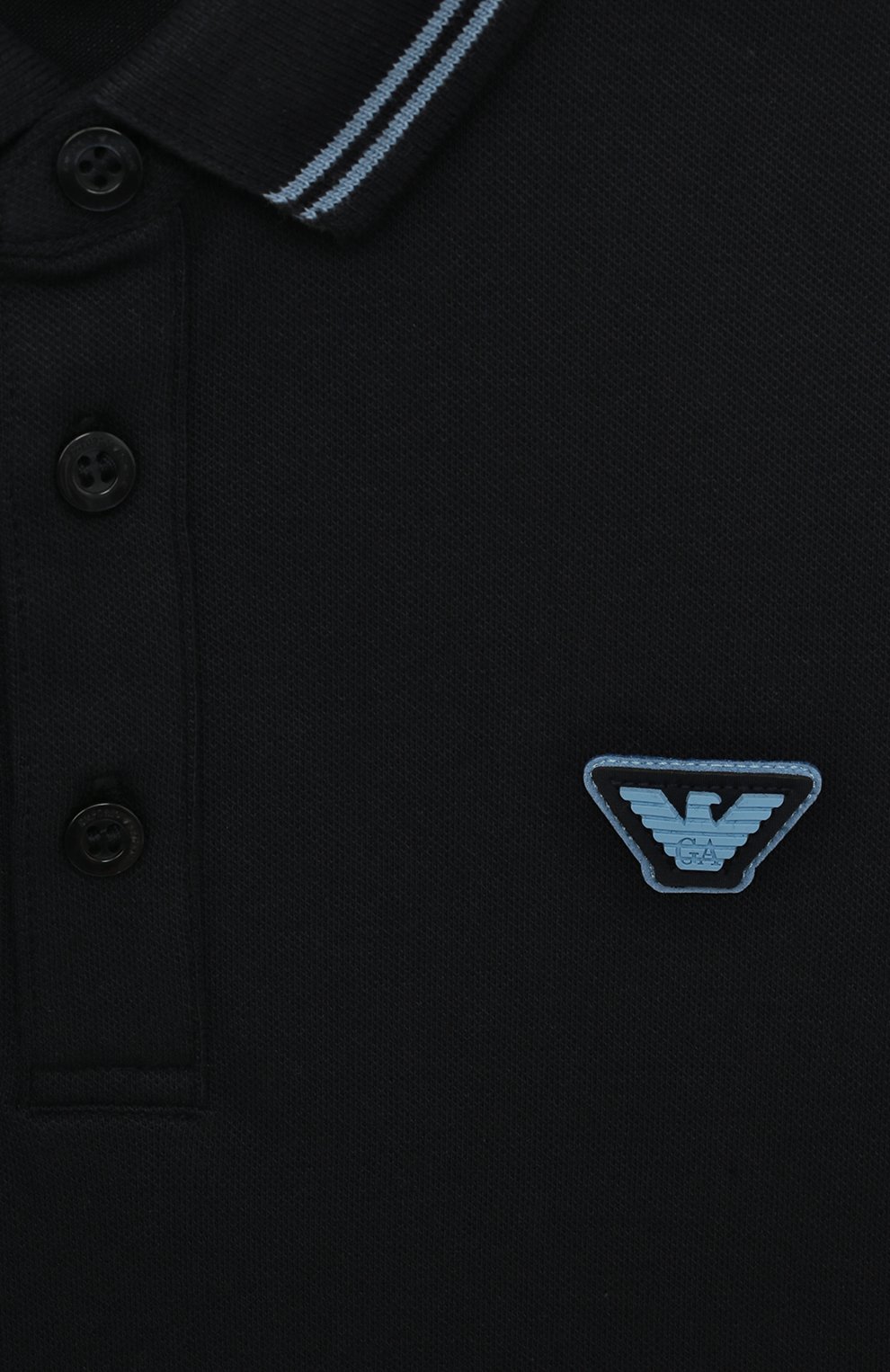 Хлопковое поло EMPORIO ARMANI, арт. 6L4FAD/1JPTZ, фото 3