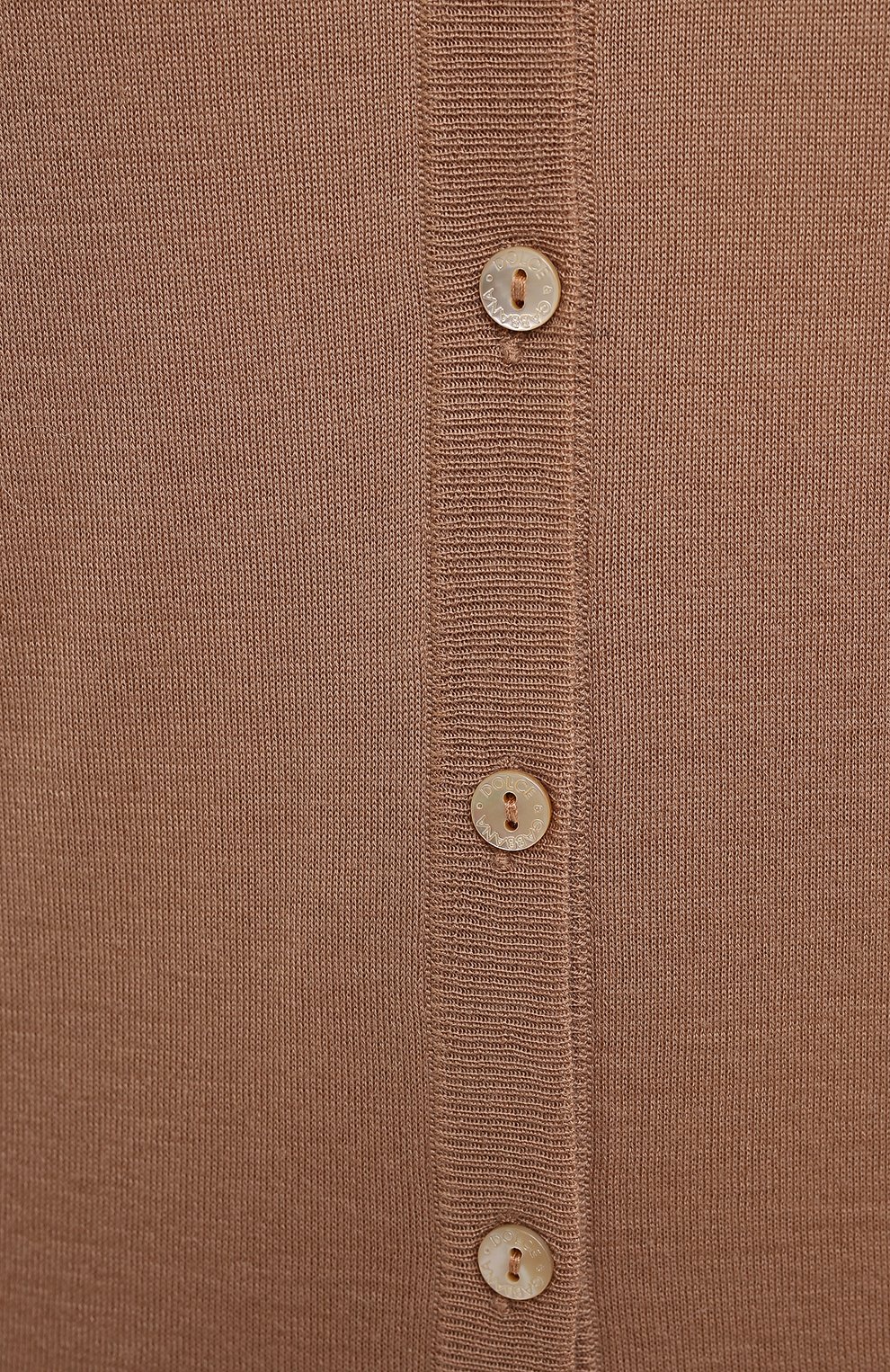 Кашемировый кардиган DOLCE & GABBANA бежевого цвета по цене 96450 руб., арт. FX825T/JAW3F, фото 5 Кашемировый кардиган DOLCE & GABBANA, арт. FX825T/JAW3F, фото 5