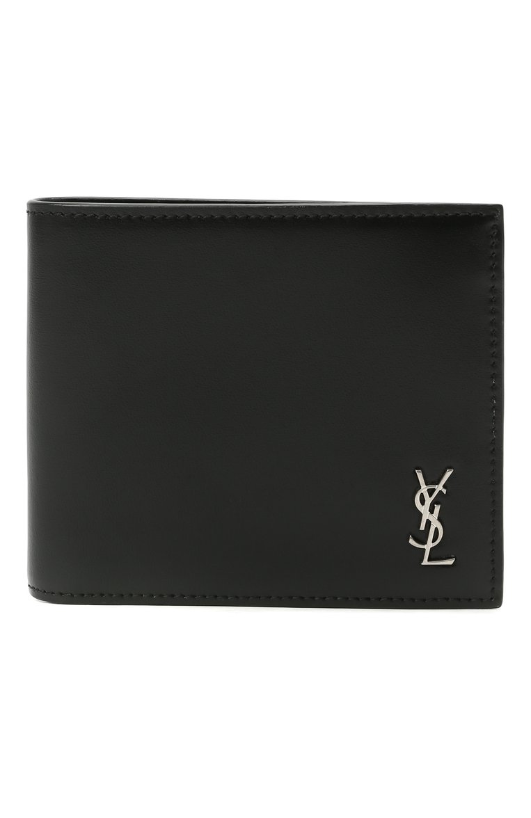 Мужской кожаное портмоне SAINT LAURENT черного цвета, арт. 607727/1JB0E | Фото 1 (Материал: Натуральная кожа; Нос: Не проставлено)