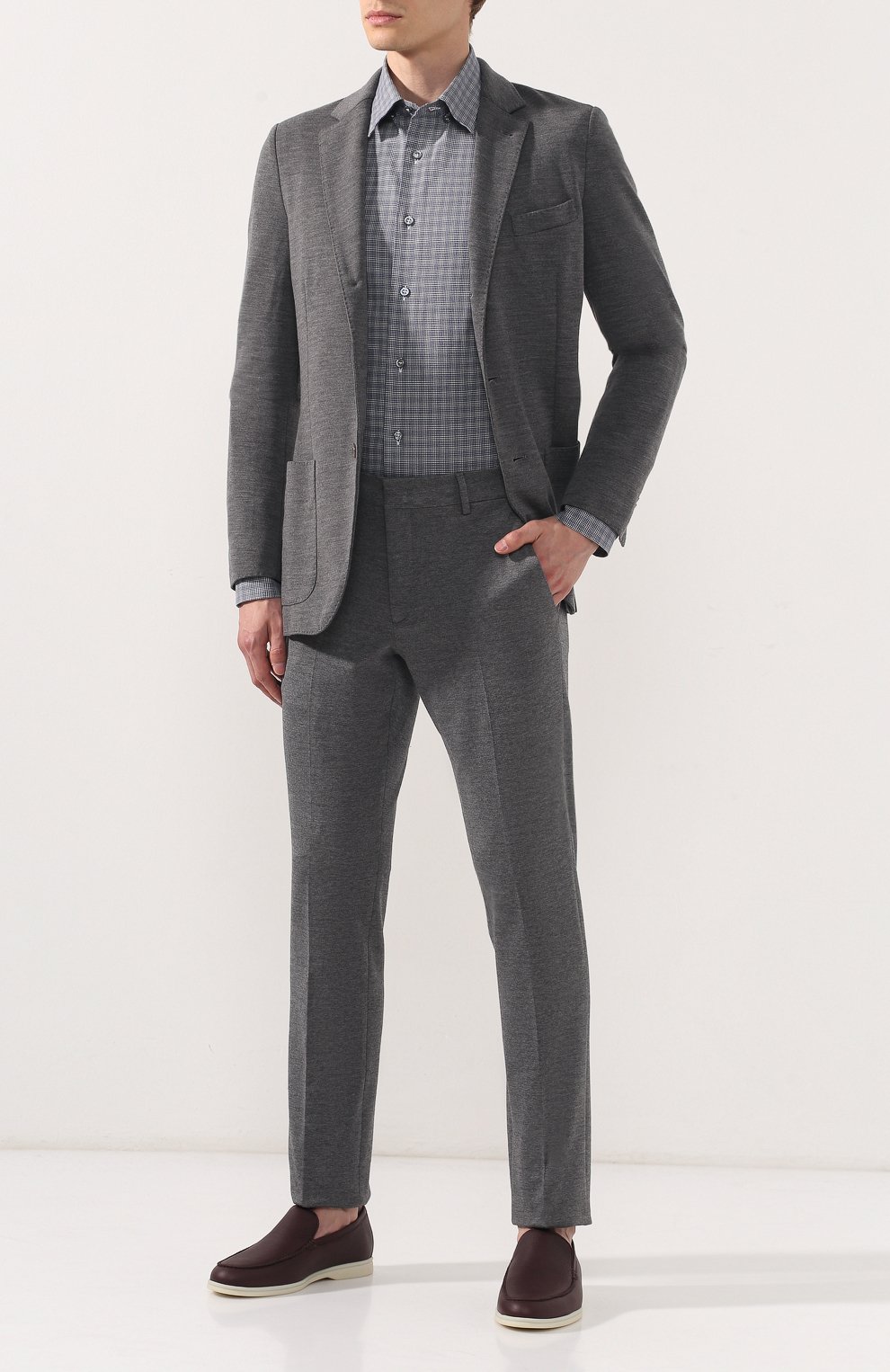 Кожаные лоферы summer walk LORO PIANA, арт. FAF8272, фото 2