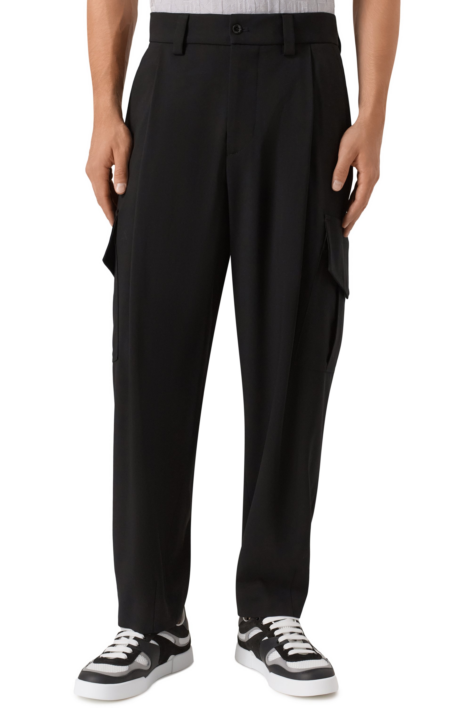 Шерстяные брюки-карго GIORGIO ARMANI, арт. GM002252/TE10043, фото 3