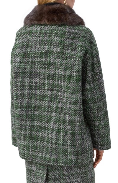 Полупальто из кашемира и шелка с отделкой из соболя MVST, арт. M25.1PW.0001B/13441, фото 4