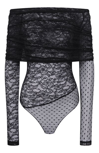 Женское боди с отделкой пайетками PINKO, арт. 105596/A2T5