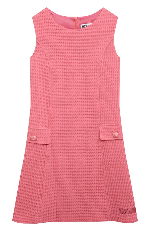 

Хлопковое платье Moschino, Розовый