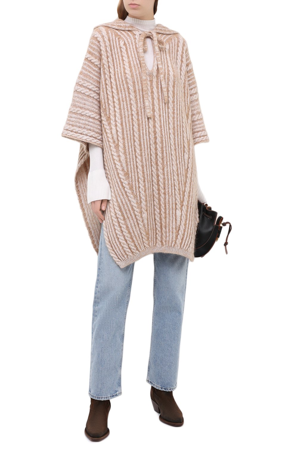 Шерстяное пончо CHLOÉ, арт. CHC20AMP61590, фото 2