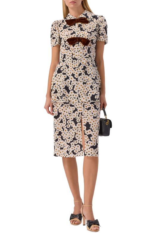 Шелковое платье Valentino 8B3VAJ80/9WW Разноцветный  8B3VAJ80/9WW Фото 2