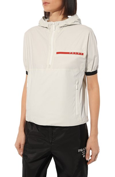 Куртка prada linea rossa PRADA белого цвета по цене 180000 руб., арт. 291507-1T2Y-F0K74-191, фото 3 Куртка prada linea rossa PRADA, арт. 291507-1T2Y-F0K74-191, фото 3