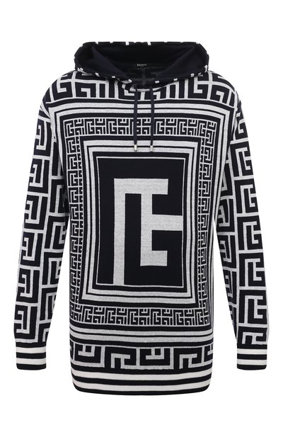 Худи из шерсти и льна BALMAIN, арт. BH1JR072KE82, фото 1