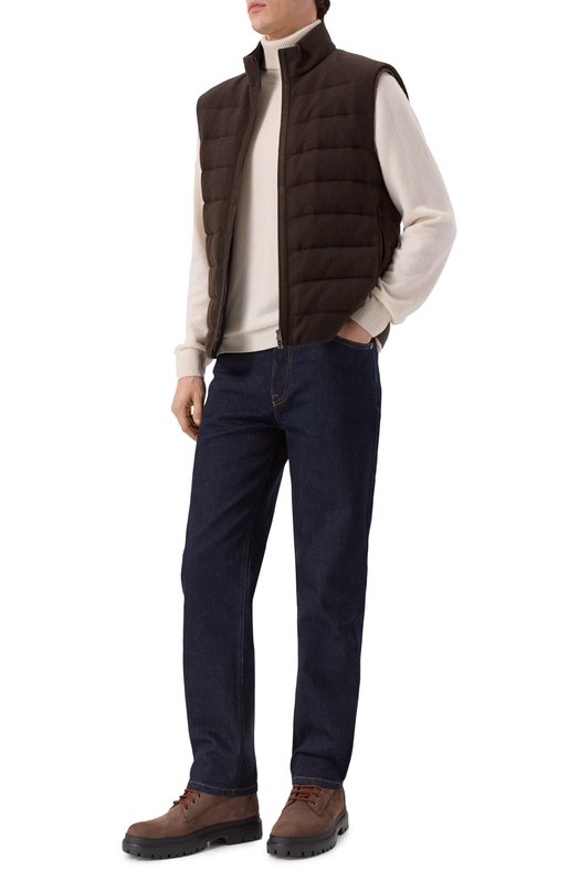 Ботинки Hallen из нубука Bally MSB0A9/NK007 Коричневый  MSB0A9/NK007 Фото 2