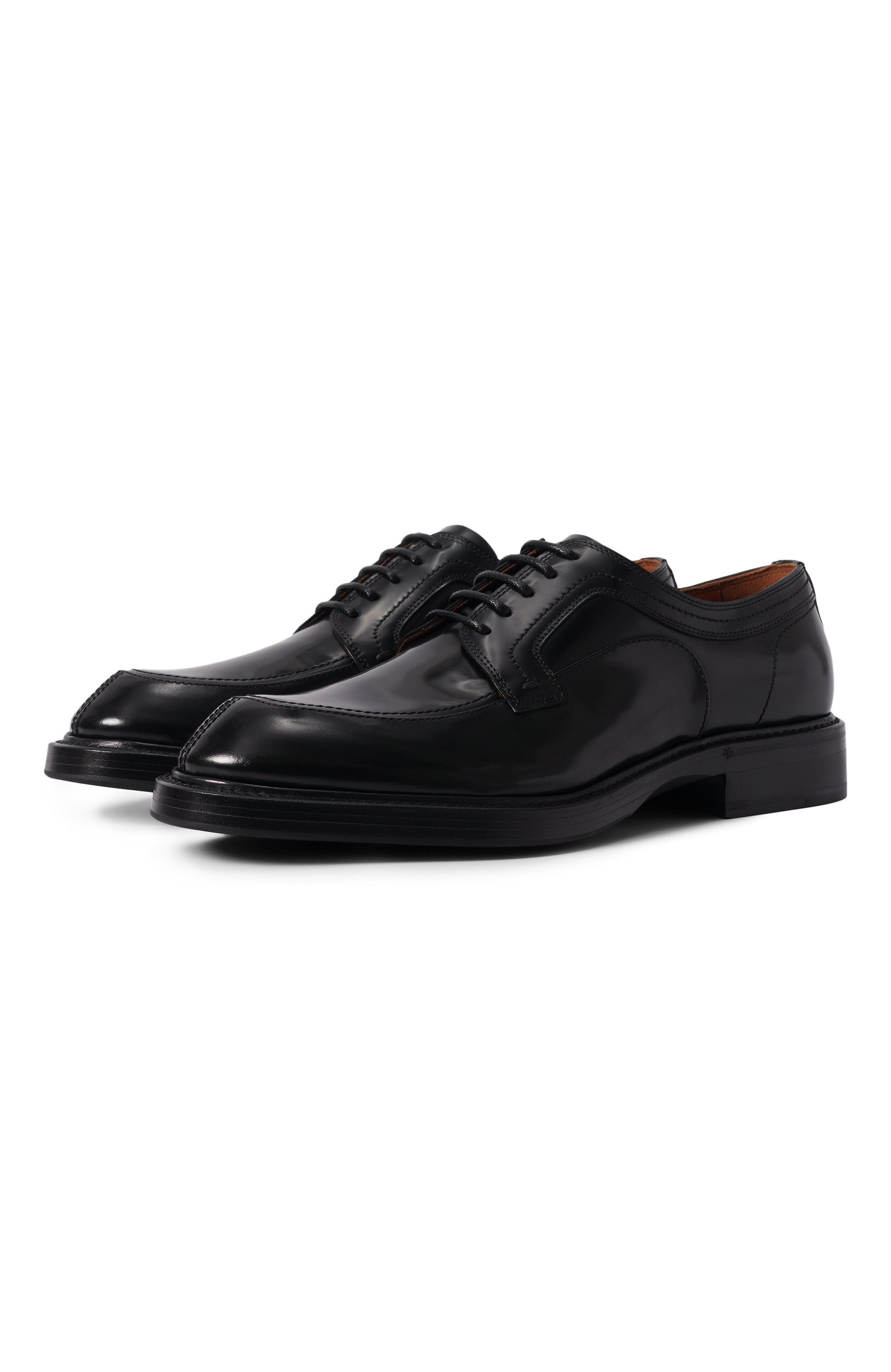 Кожаные дерби gonzaga DOLCE & GABBANA черного цвета по цене 134000 руб., арт. A10923/A0881, фото 1 Кожаные дерби gonzaga DOLCE & GABBANA, арт. A10923/A0881, фото 1